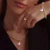 مدال طلا قلب صورتی کد wp1030-2