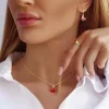 مدال طلا قلب قرمز کد wp1026-2