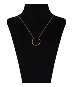 گردنبند طلا حلقه ای فلامینگو طرح دایره کد wn1250