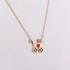 گردنبند طلا حلقه ای فلامینگو کد wn1247-2