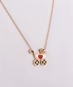 گردنبند طلا حلقه ای فلامینگو کد wn1247-2