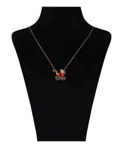 گردنبند طلا حلقه ای فلامینگو کد wn1247