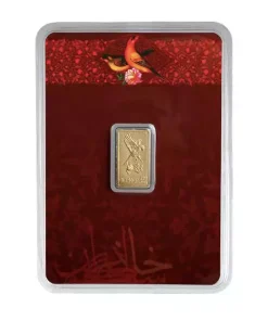 شمش طلا 0.150 گرم 24 عیار خانه سکه ایران گل و بلبل