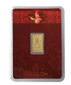 شمش طلا 0.350 گرم 24 عیار خانه سکه ایران گل و بلبل