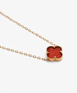 گردنبند طلا حلقه ای فلامینگو ونکلیف کد wn1274-2