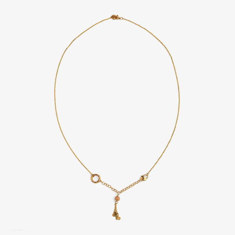 گردنبند طلا حلقه ای فلامینگو کد wn1267-2