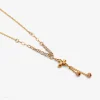 گردنبند طلا حلقه ای فلامینگو کد wn1278-2