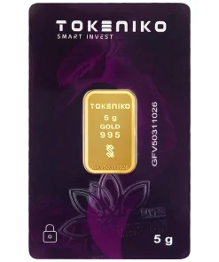 شمش طلا 5 گرم 24 عیار توکنیکو