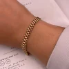 دستبند طلا زنانه رولکس مات و براق wb1328