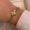 دستبند طلا زنانه فردwb1361-2