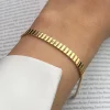 دستبند طلا زنانه مندی ساده wb1333-2