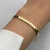 دستبند طلا زنانه مندی ساده wb1336-2