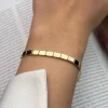 دستبند طلا زنانه مندی ساده wb1342-2