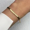 دستبند طلا زنانه مندی سنگخور wb1331-2