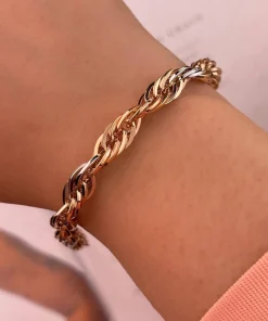 دستبند طلا زنانه ژوان 6 میلی wb1379-2