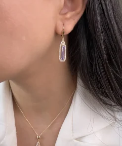 گوشواره باگت سنگخور مندی کد 6